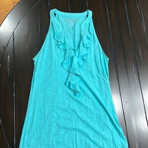 Women’s Lilly Pulitzer Shay tank top. Turquoise blue. Size XS.